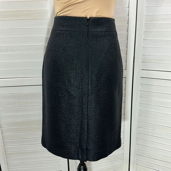 Banana Republic Black Skirt Size 10 Textured NWT - Picture 6 of 9